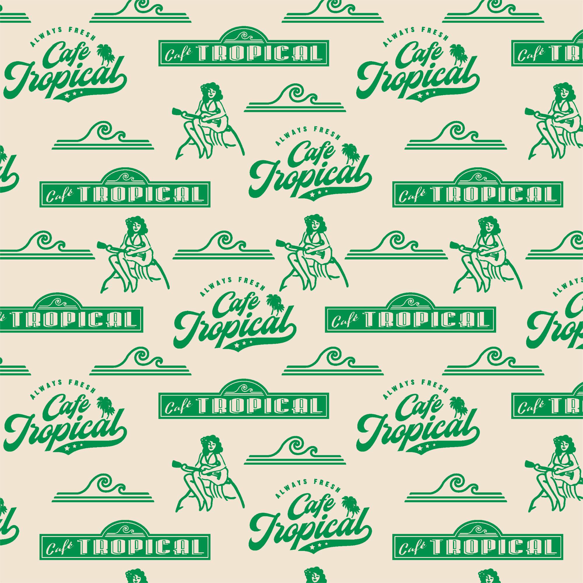 Schitt's Creek® Café Tropical Cotton Fabric